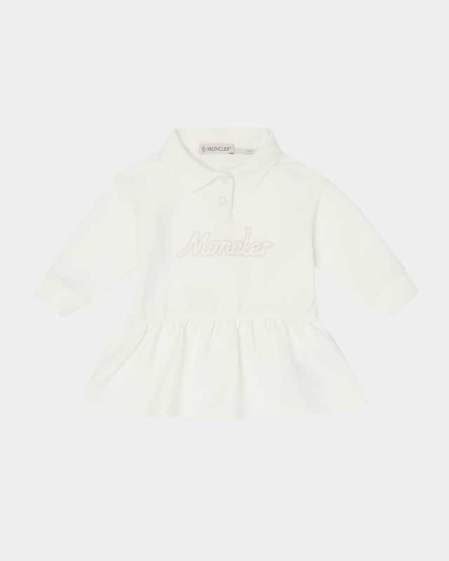 Girl's Embroidered Logo-Print Dress, Size 6M-3
